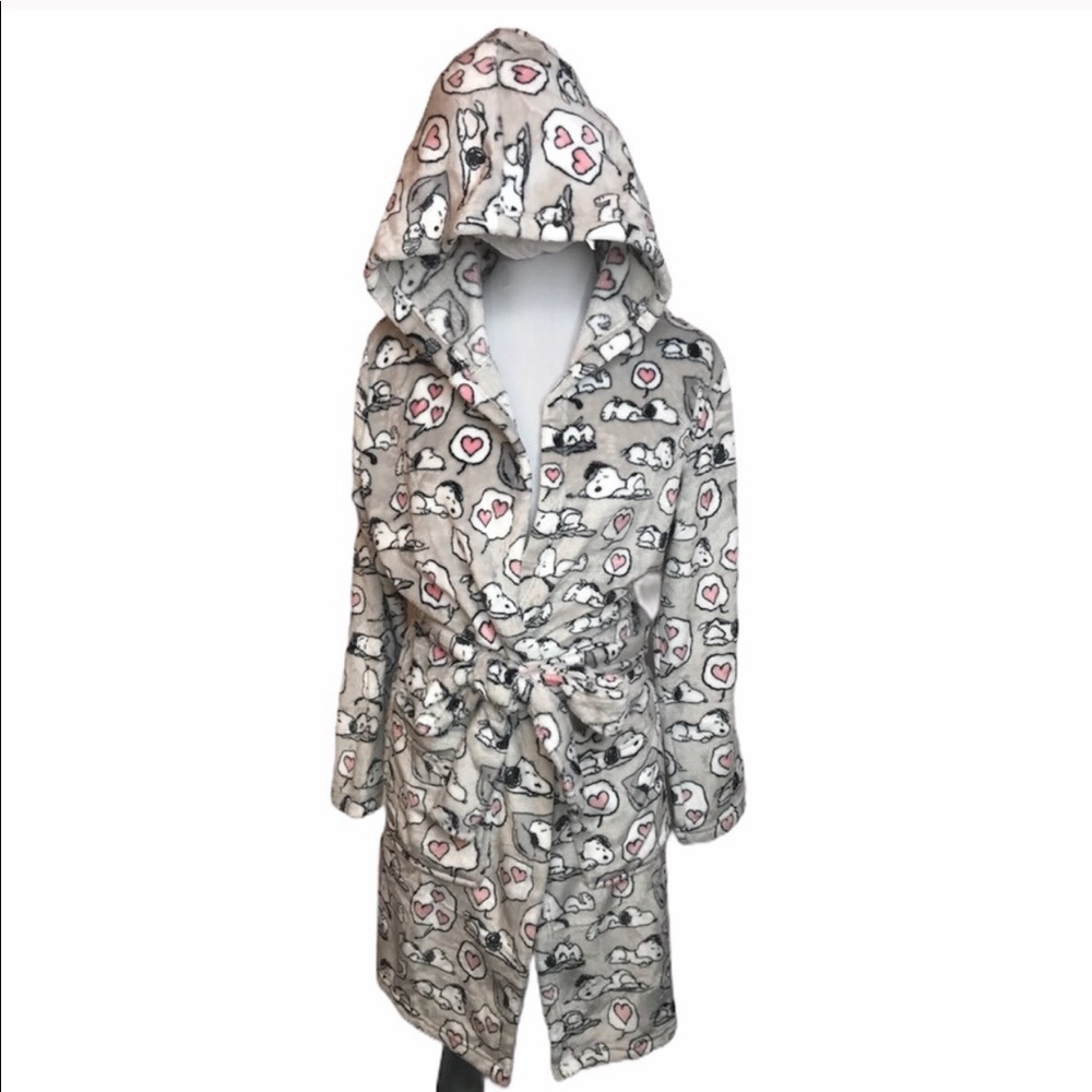 Women’s Snoopy Hooded Plush Robe (L/XL) NWT